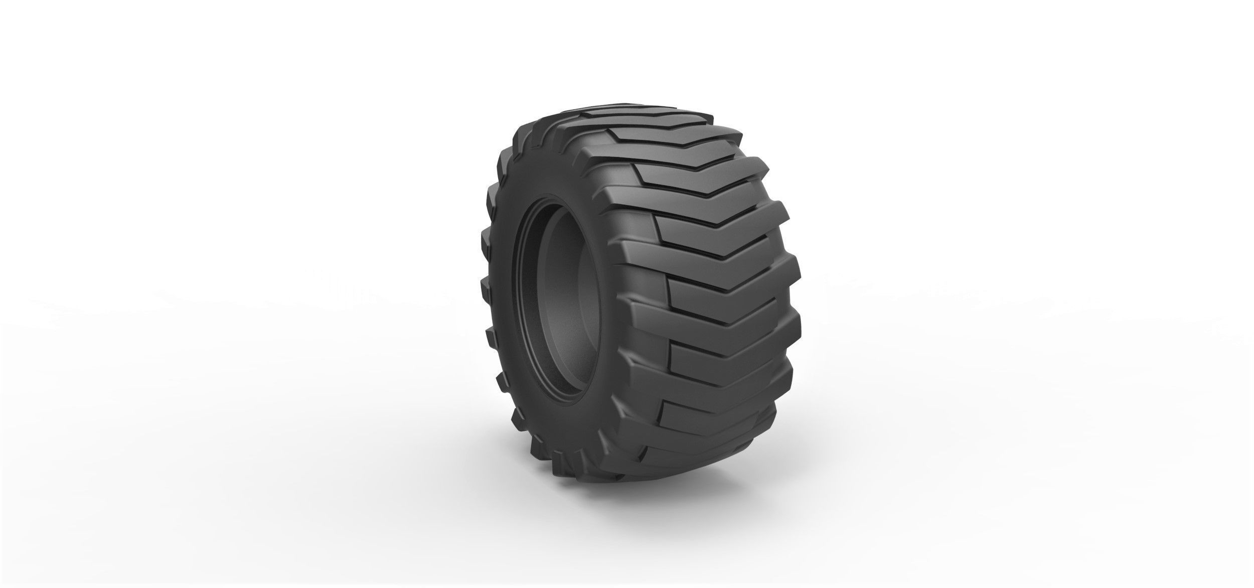 Rear wheel from Pulling tractor 2 3D print model_1