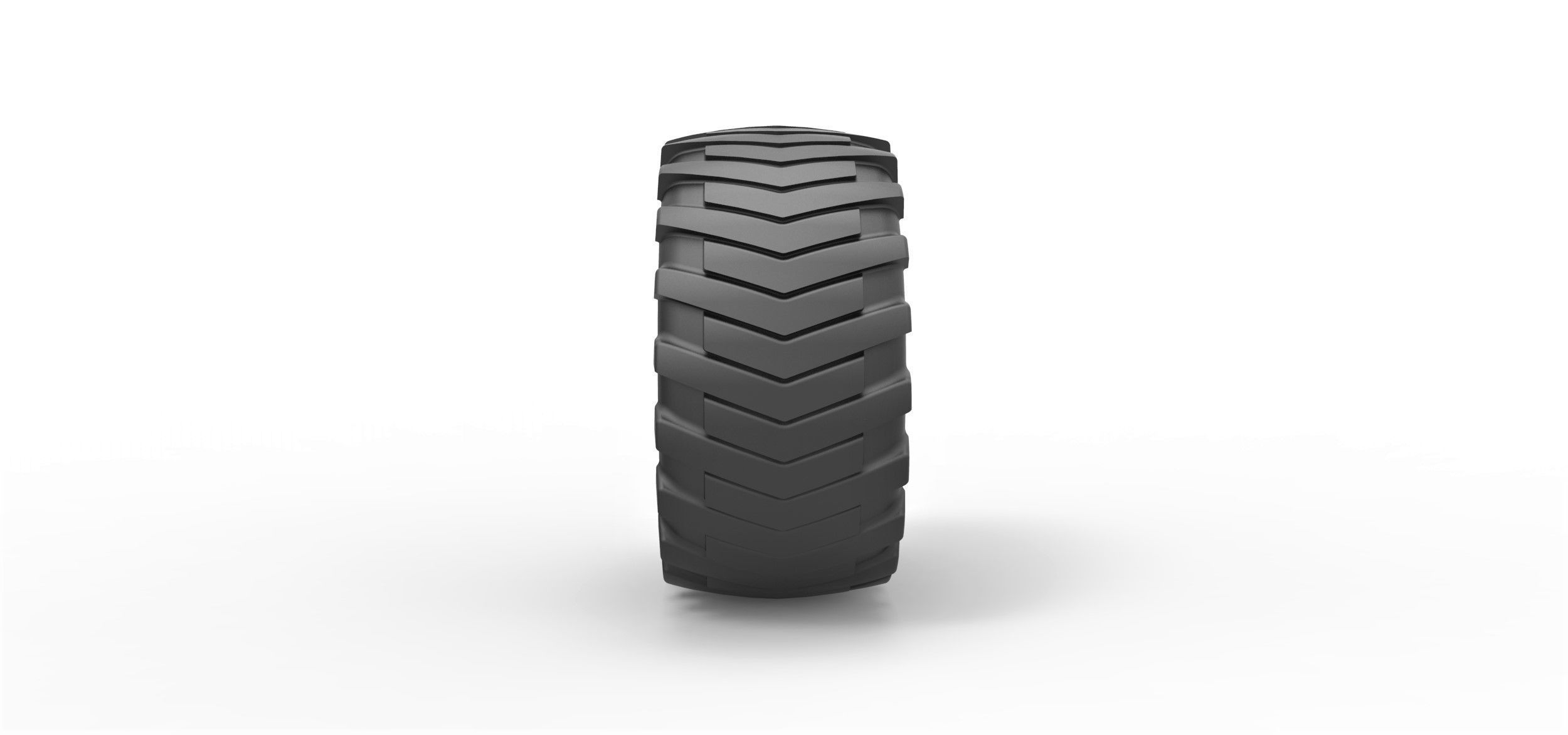 Rear wheel from Pulling tractor 2 3D print model_2
