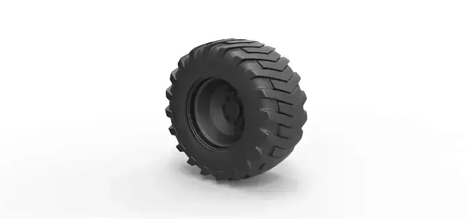 Rear wheel from Pulling tractor 2