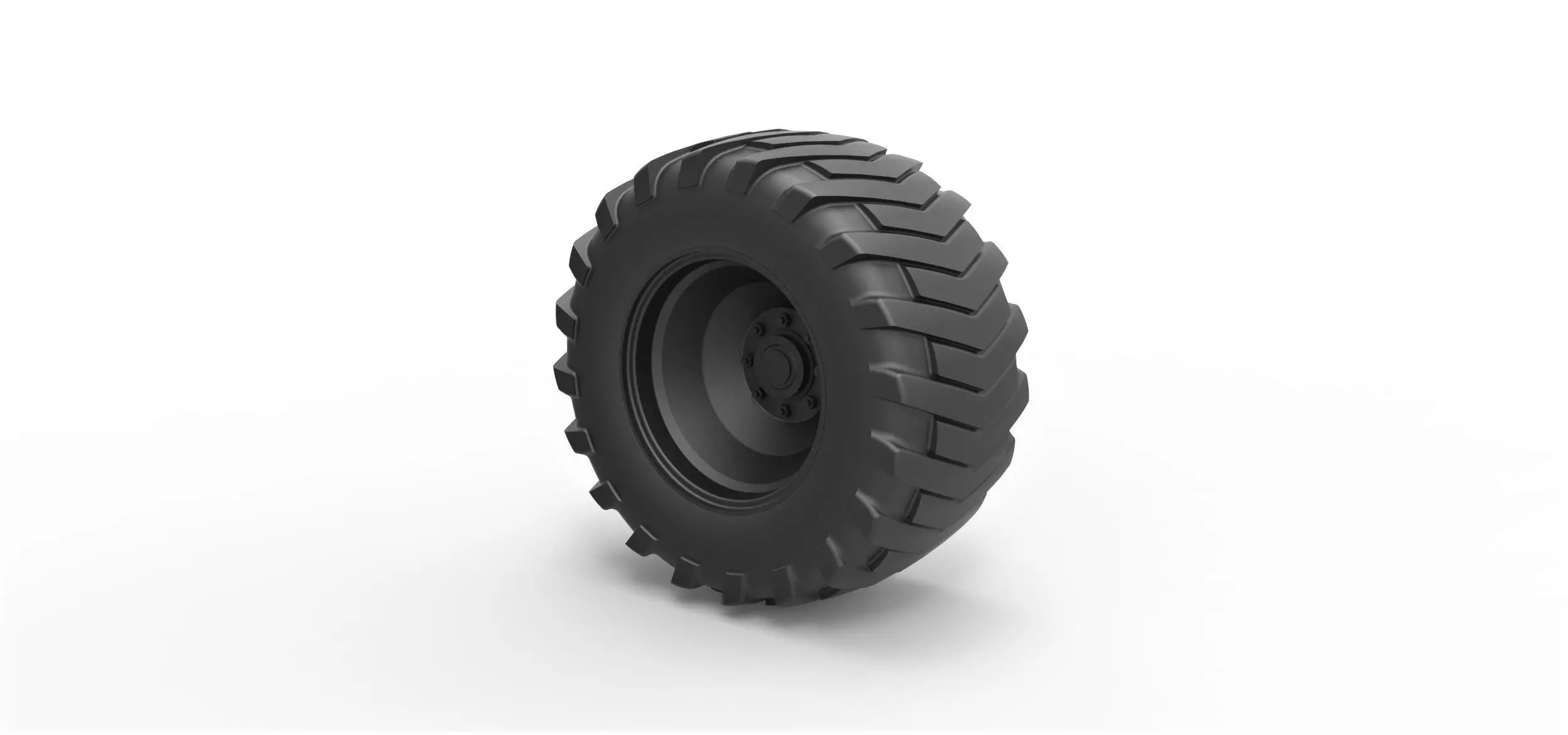 Rear wheel from Pulling tractor 2 3D print model_0