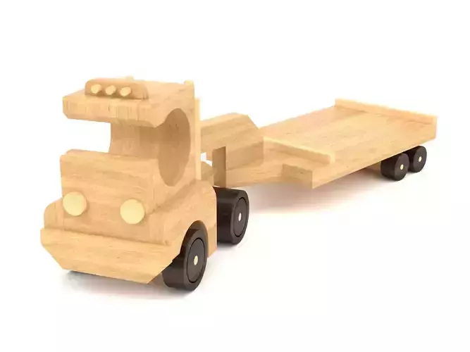 Wooden toy truck 32