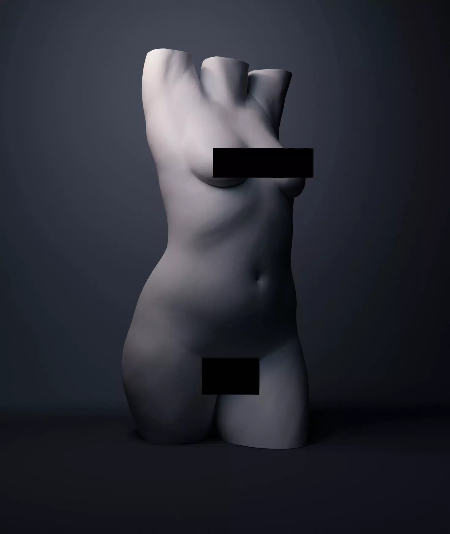 Female Torso 3D print model_0