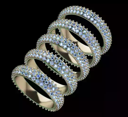 Dainty Cluster Diamond Infinity Band Mix Sizes 4 5 6 7 8