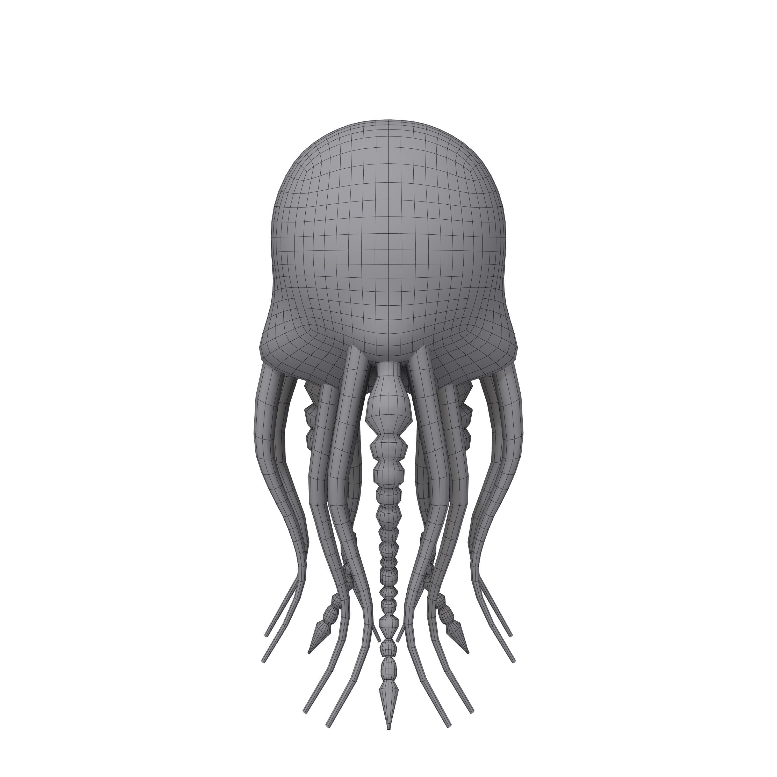 Jellyfish Cartoon 3D model_14