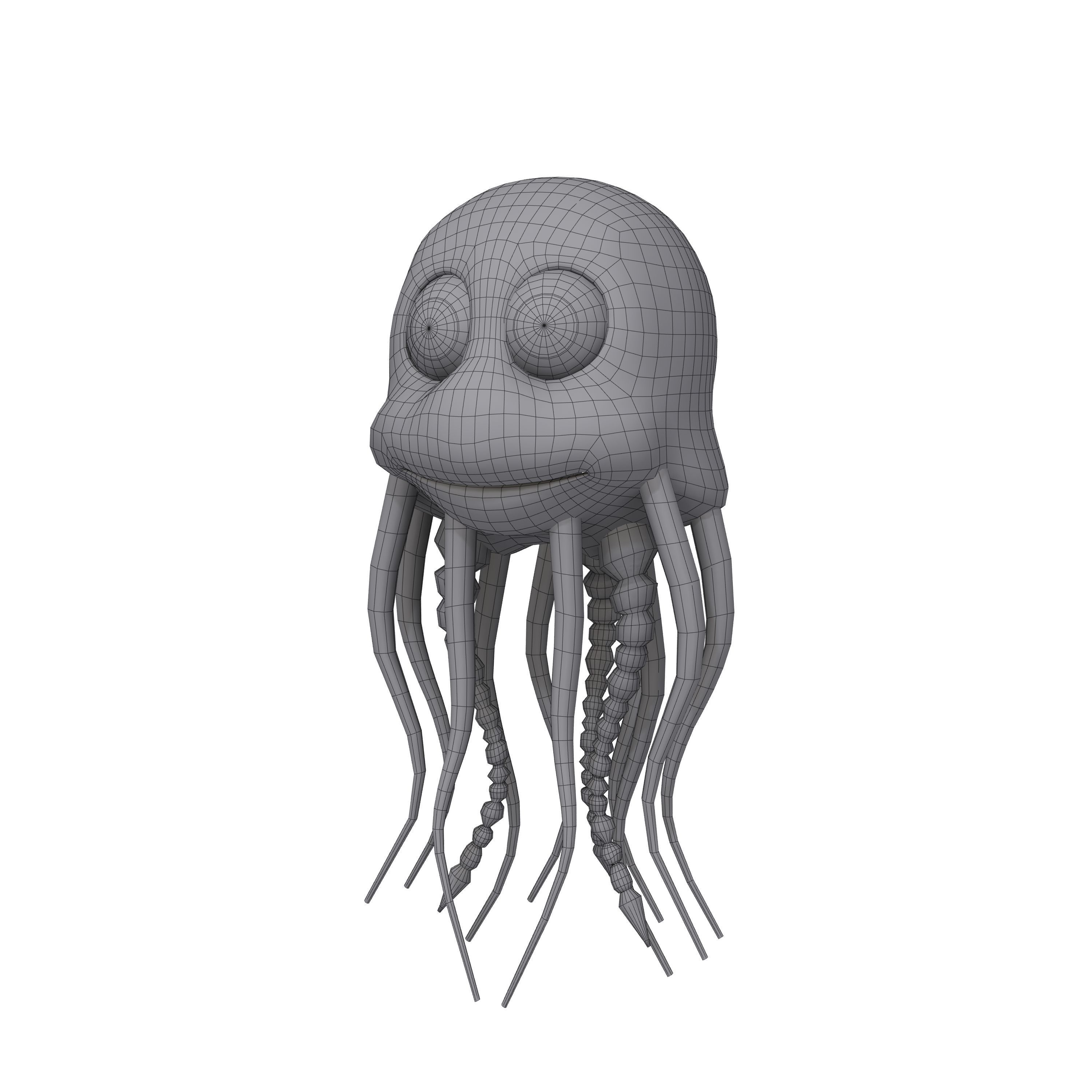 Jellyfish Cartoon 3D model_15