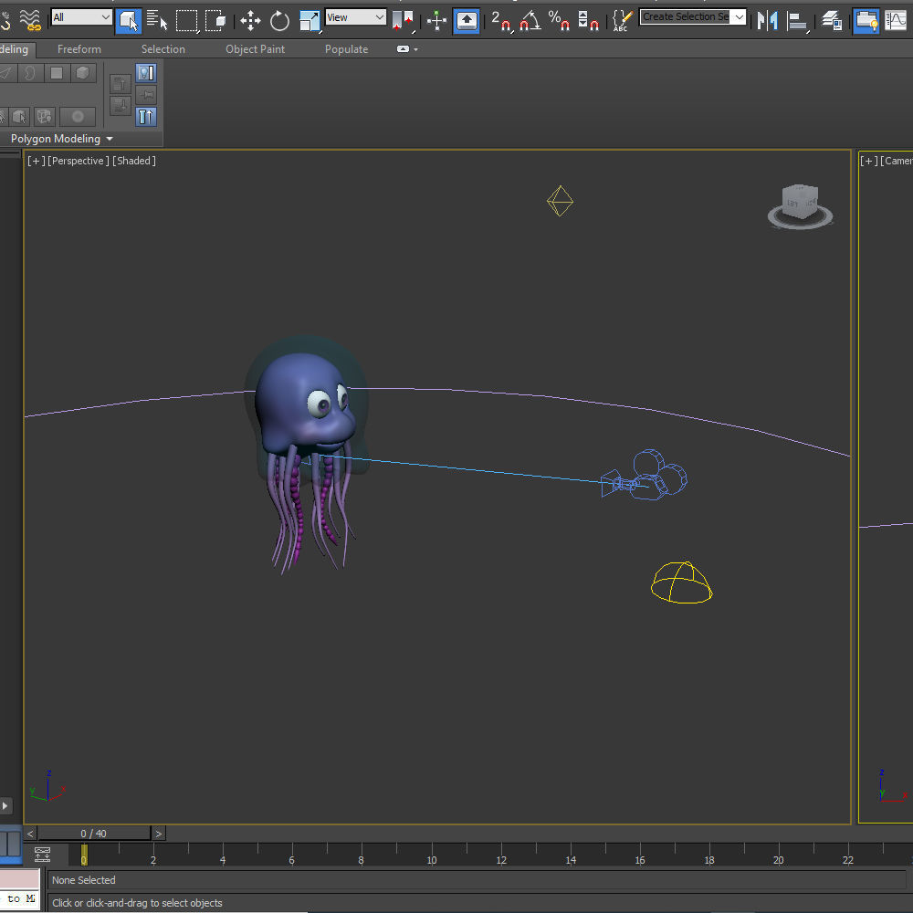 Jellyfish Cartoon 3D model_18