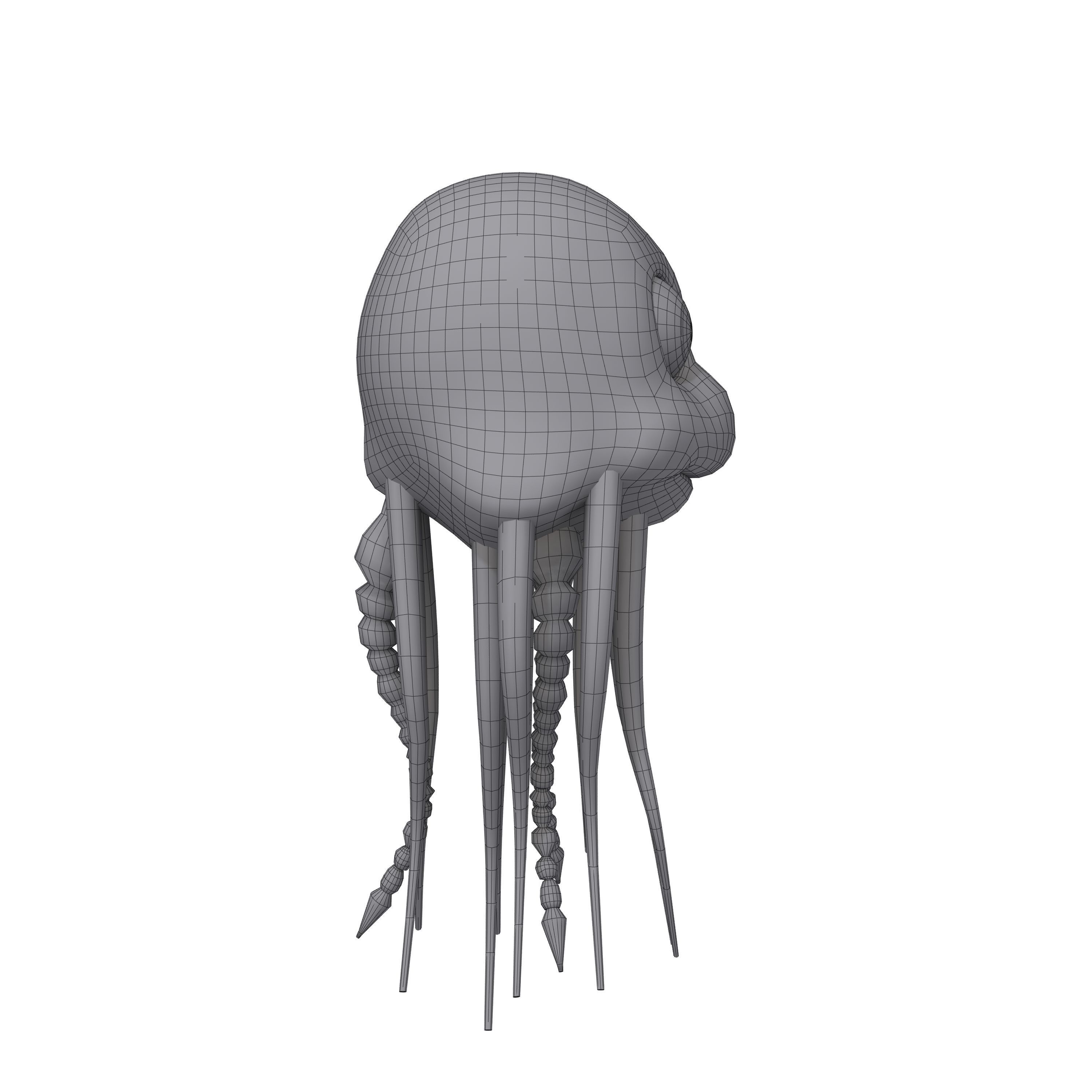 Jellyfish Cartoon 3D model_13