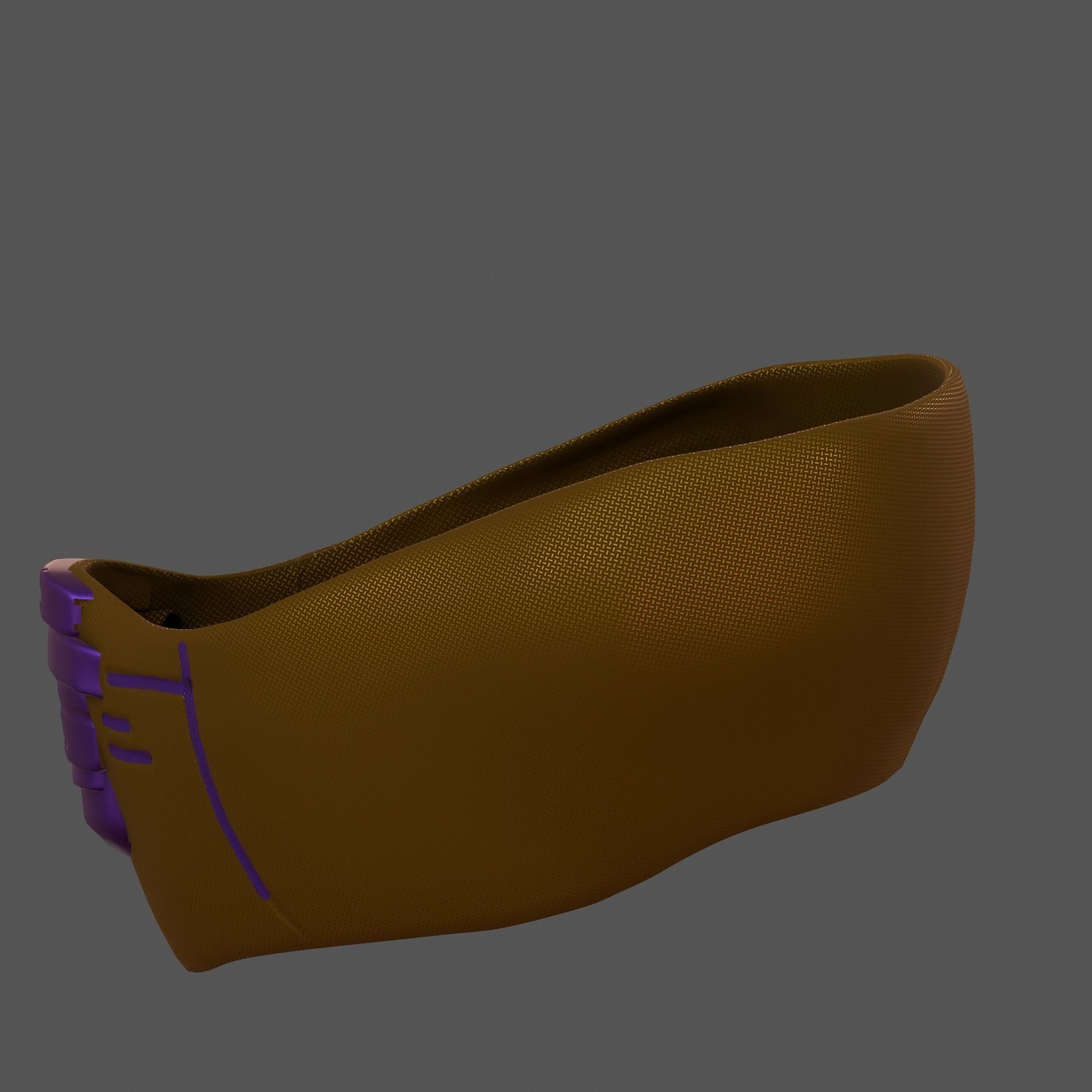 Gas mask helmet 3d model scifi Low-poly Low-poly 3D model_5