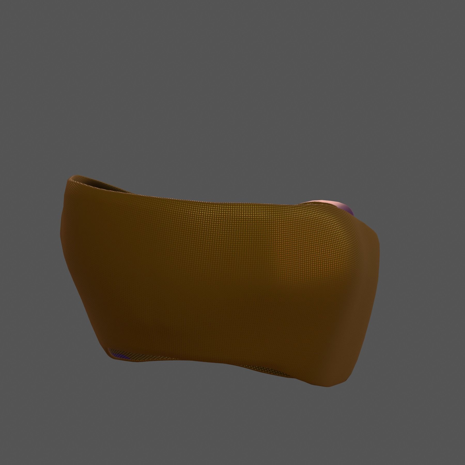 Gas mask helmet 3d model scifi Low-poly Low-poly 3D model_4