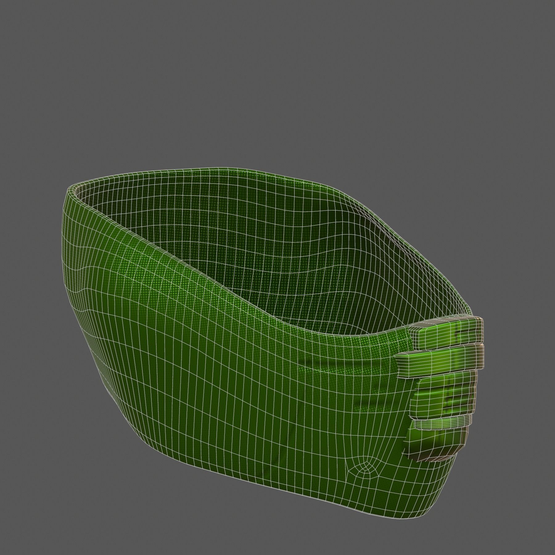 Gas mask helmet 3d model scifi Low-poly Low-poly 3D model_8