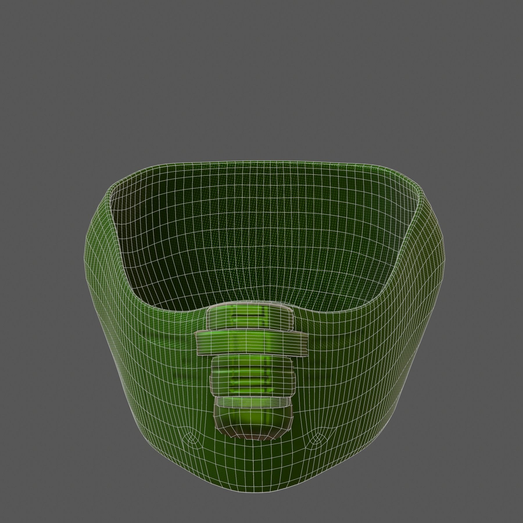 Gas mask helmet 3d model scifi Low-poly Low-poly 3D model_7