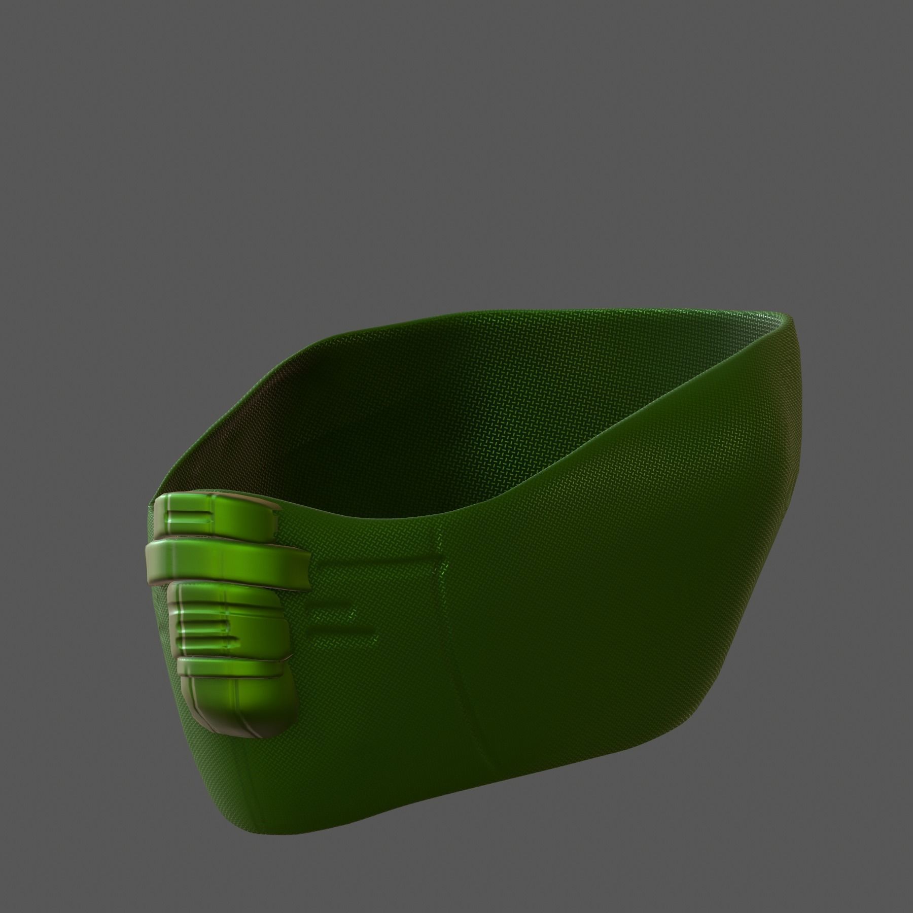 Gas mask helmet 3d model scifi Low-poly Low-poly 3D model_6