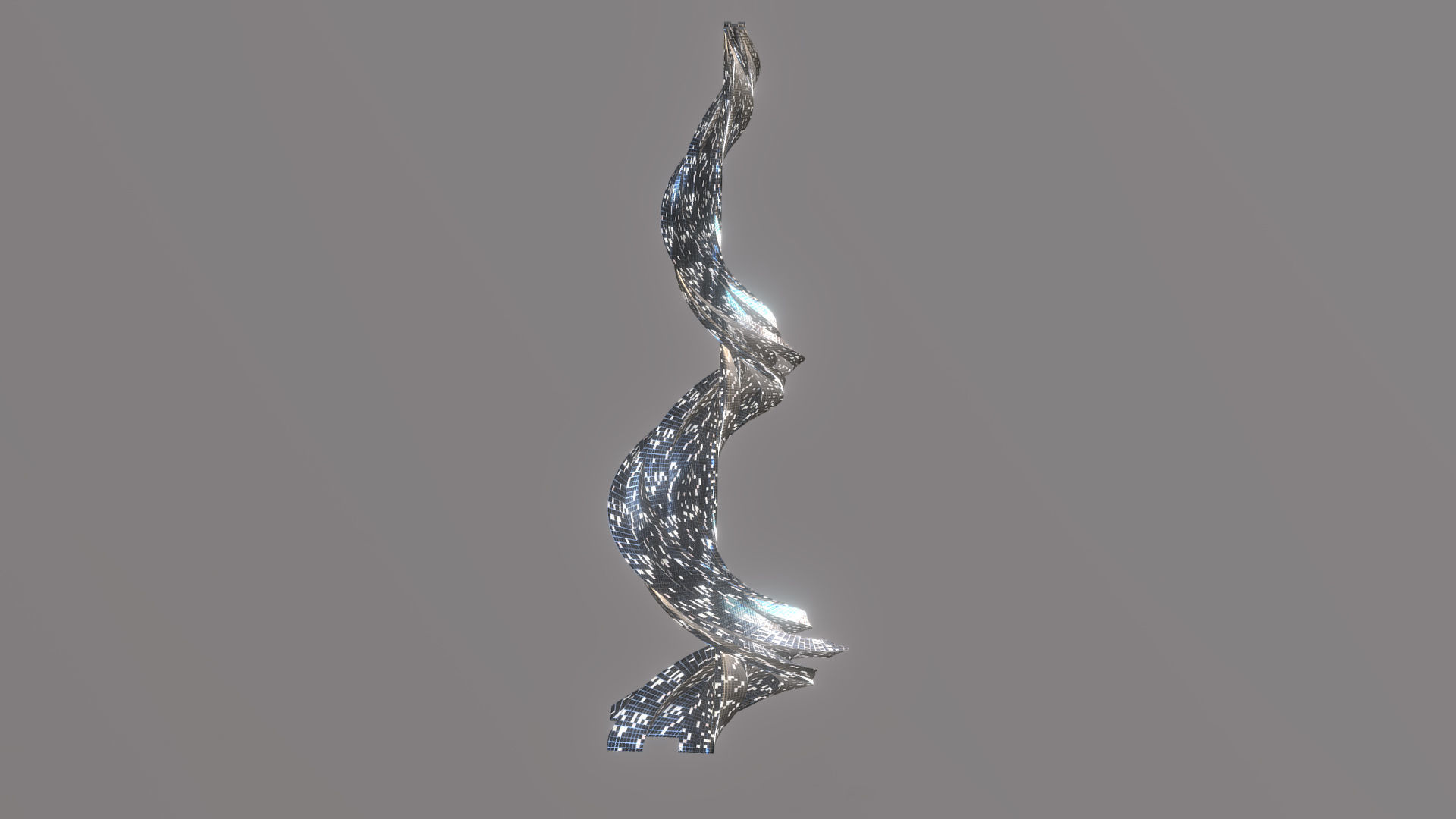 Sci Fi Tower 4 3D model_2