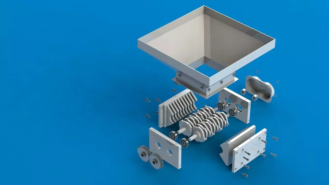 Scrap Metal Shredder 3D print model_0