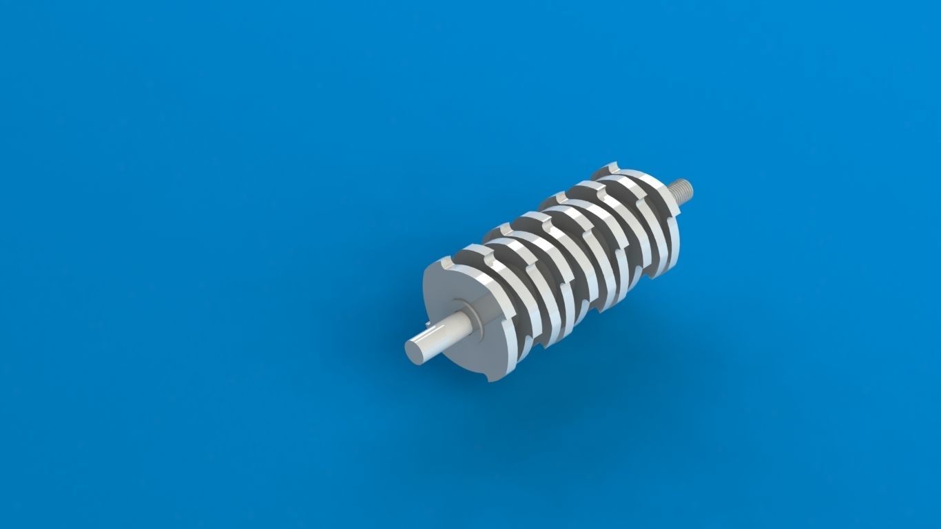 Scrap Metal Shredder 3D print model_7