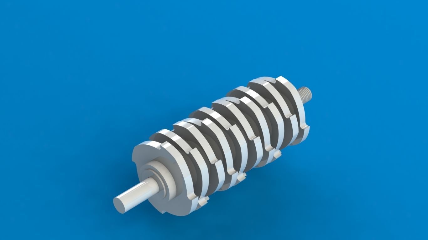 Scrap Metal Shredder 3D print model_36