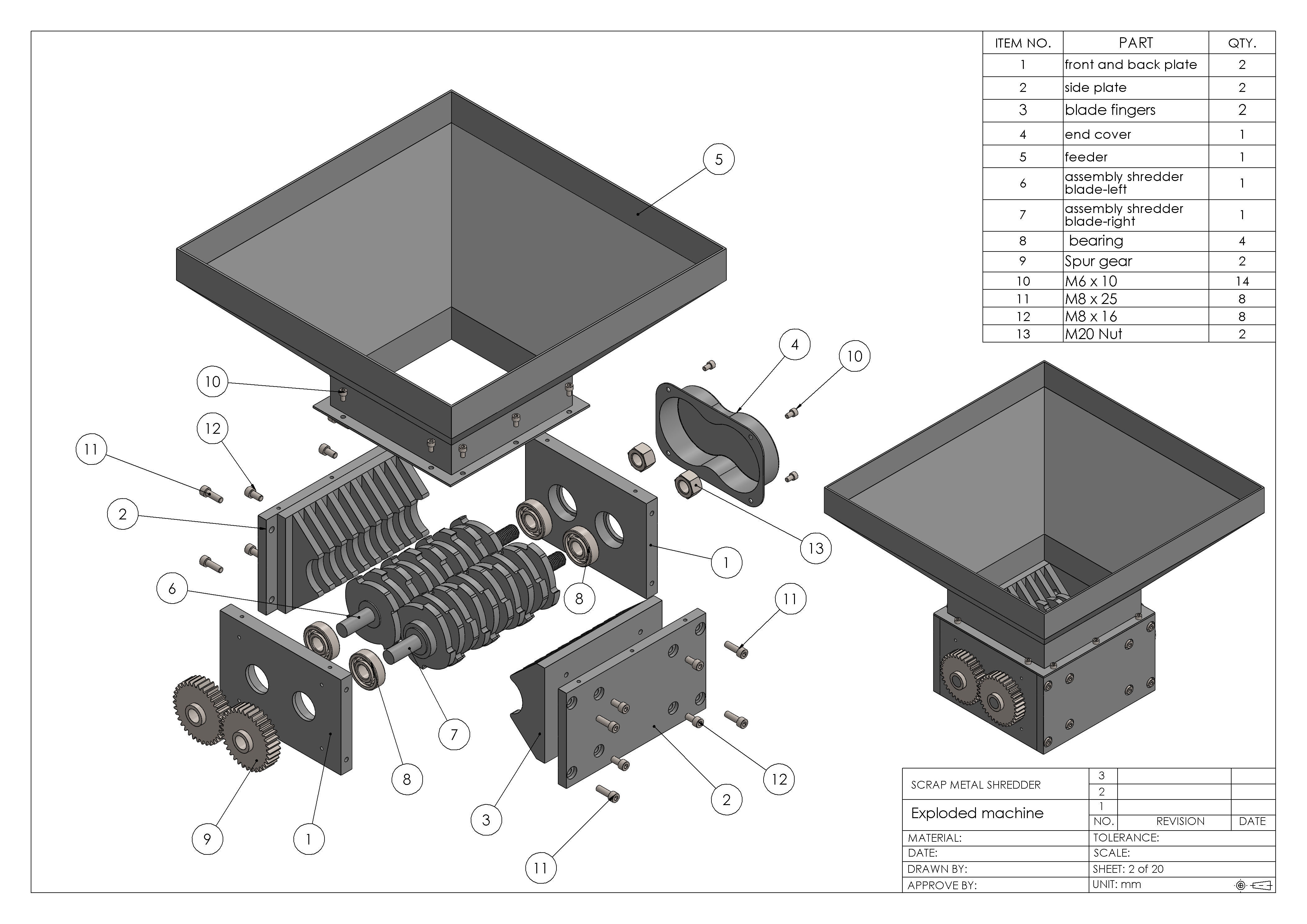 Scrap Metal Shredder 3D print model_6
