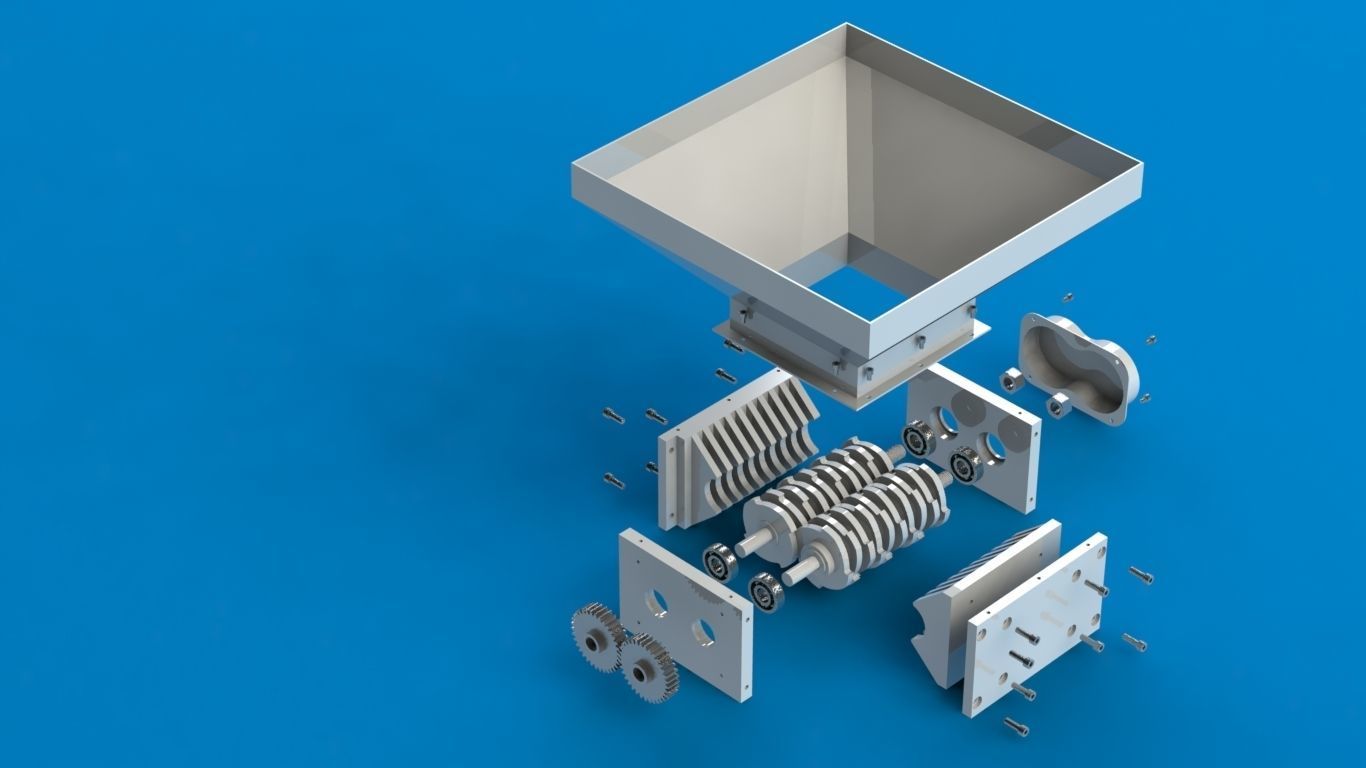 Scrap Metal Shredder 3D print model_31