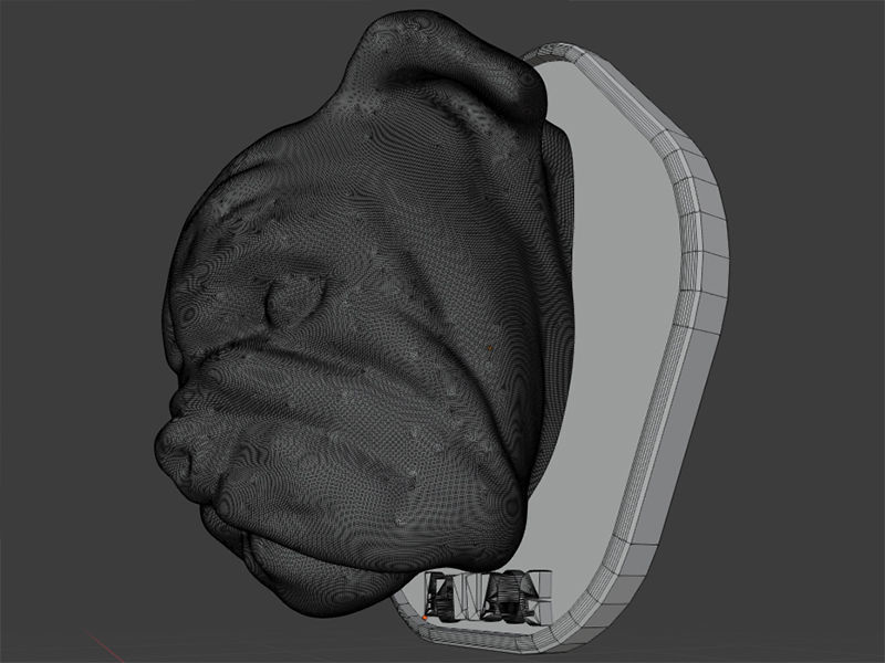 Animal Head Bulldog 3D print model_6