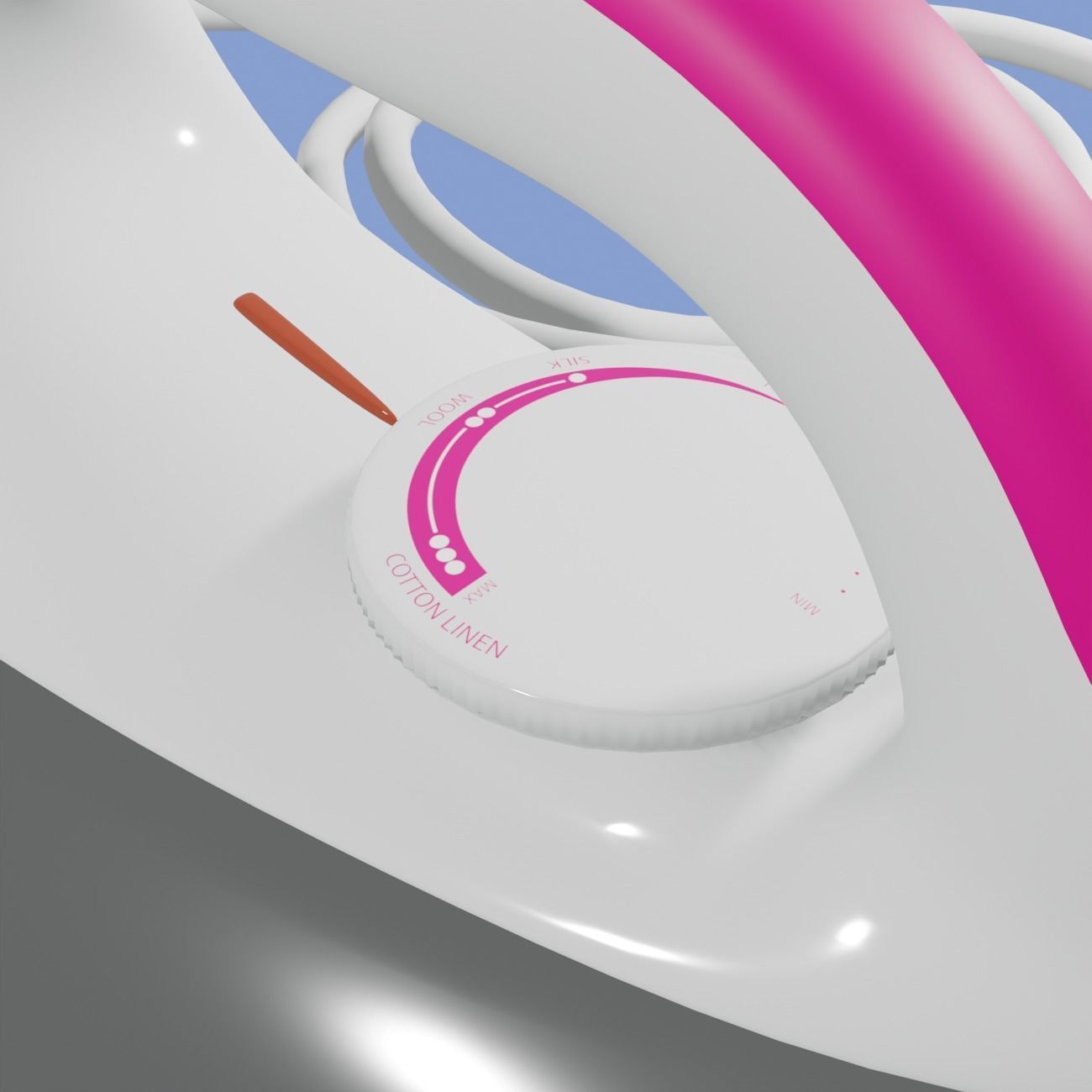 Clothes Iron Free 3D model_1