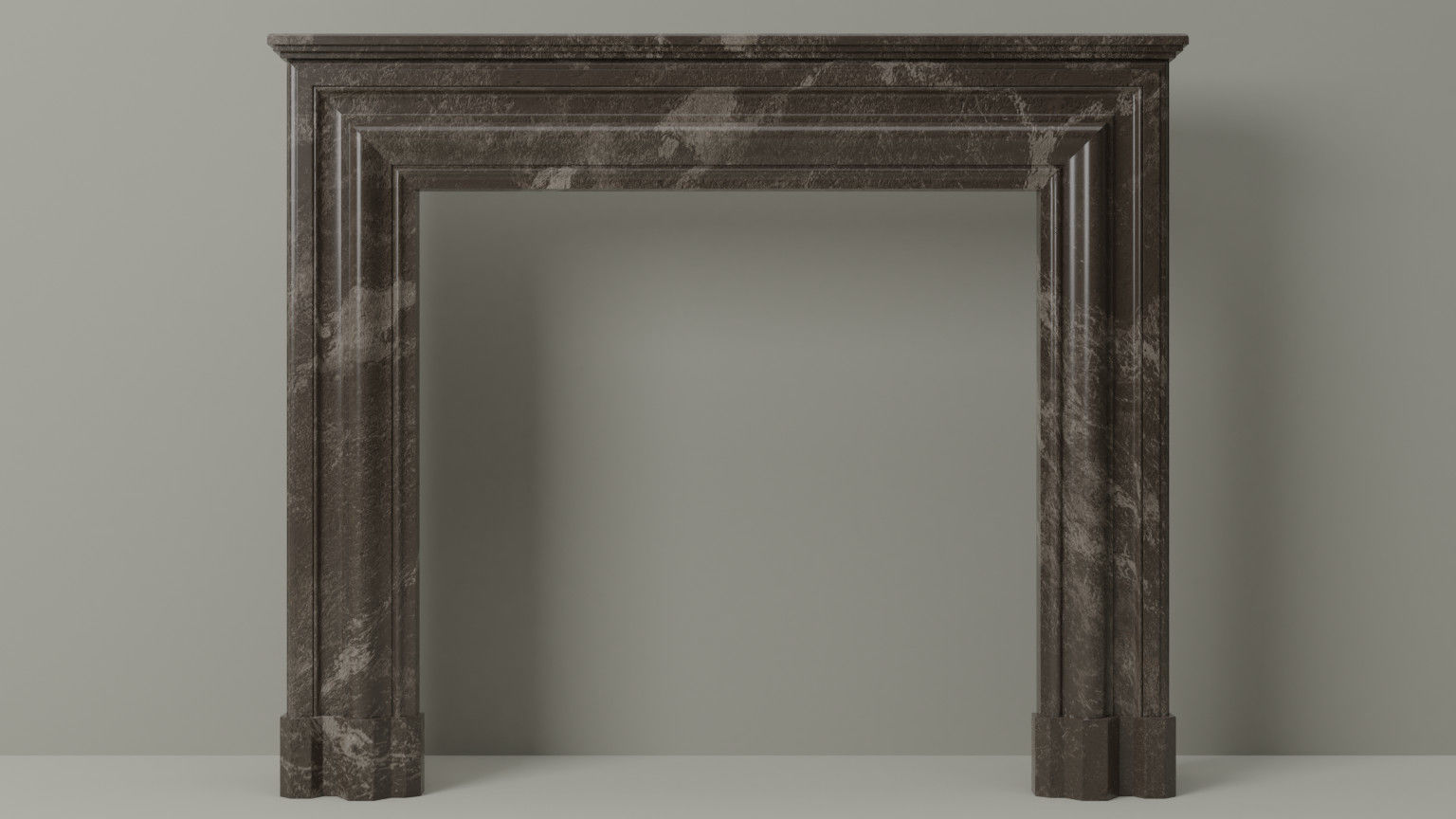 Architectural Fireplace mantel 3D model_2