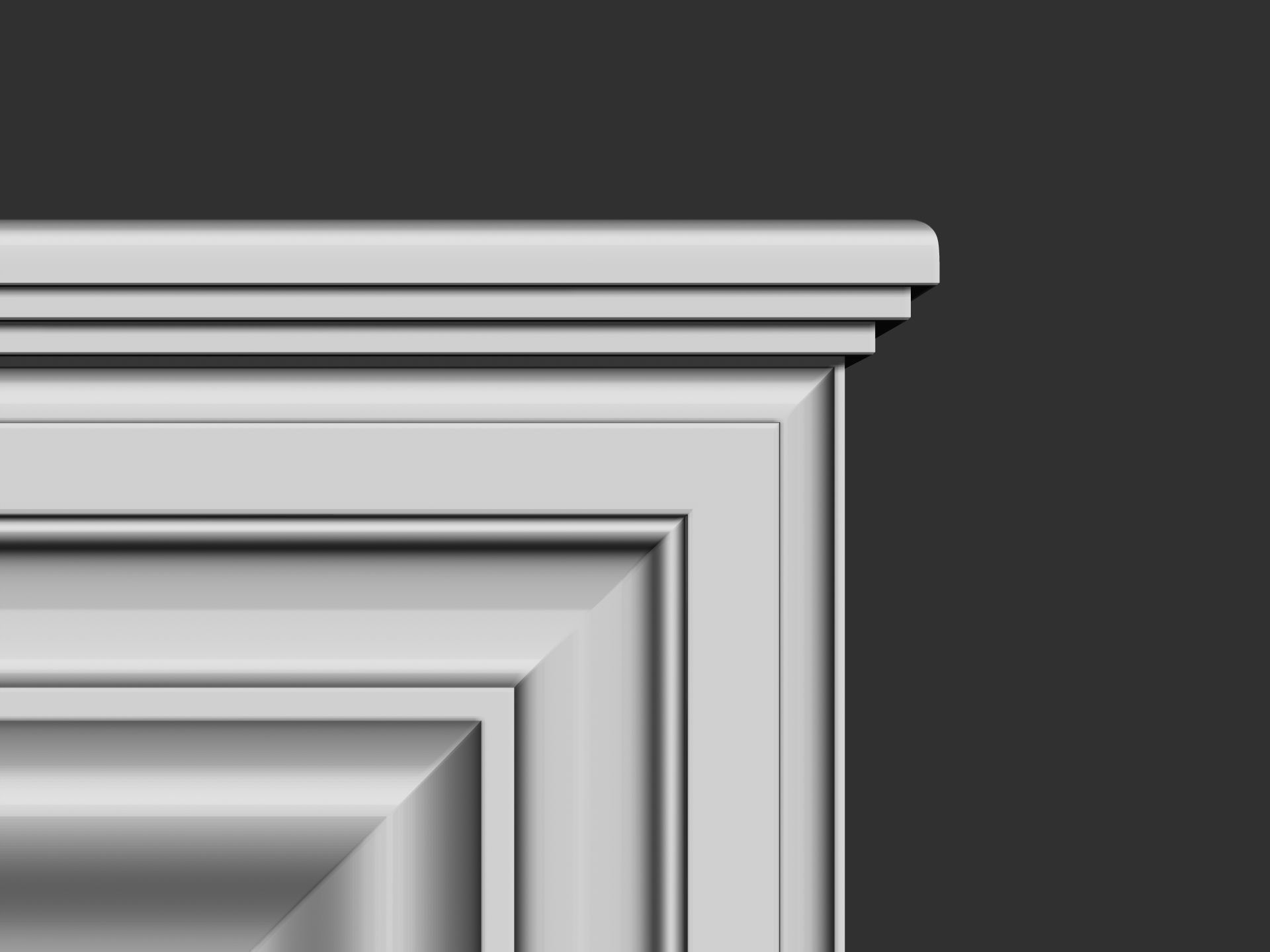 Architectural Fireplace mantel 3D model_15