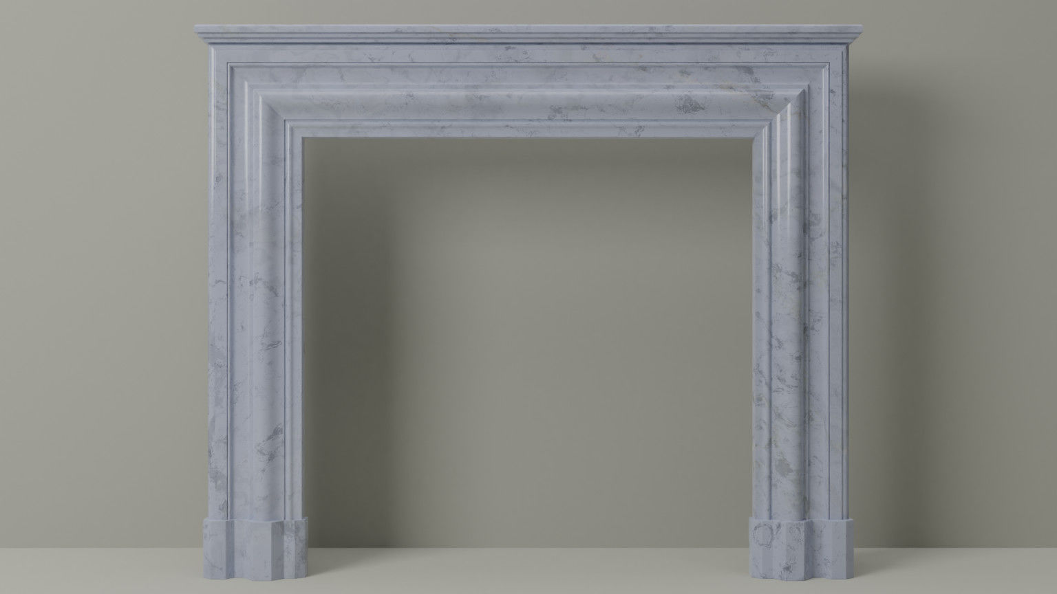 Architectural Fireplace mantel 3D model_4