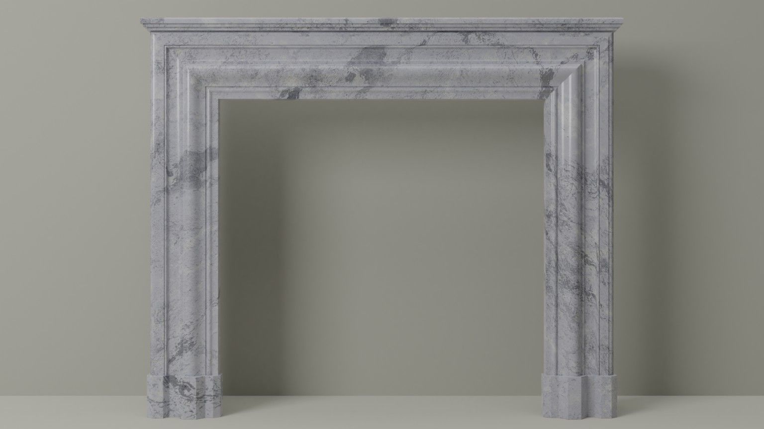 Architectural Fireplace mantel 3D model_8