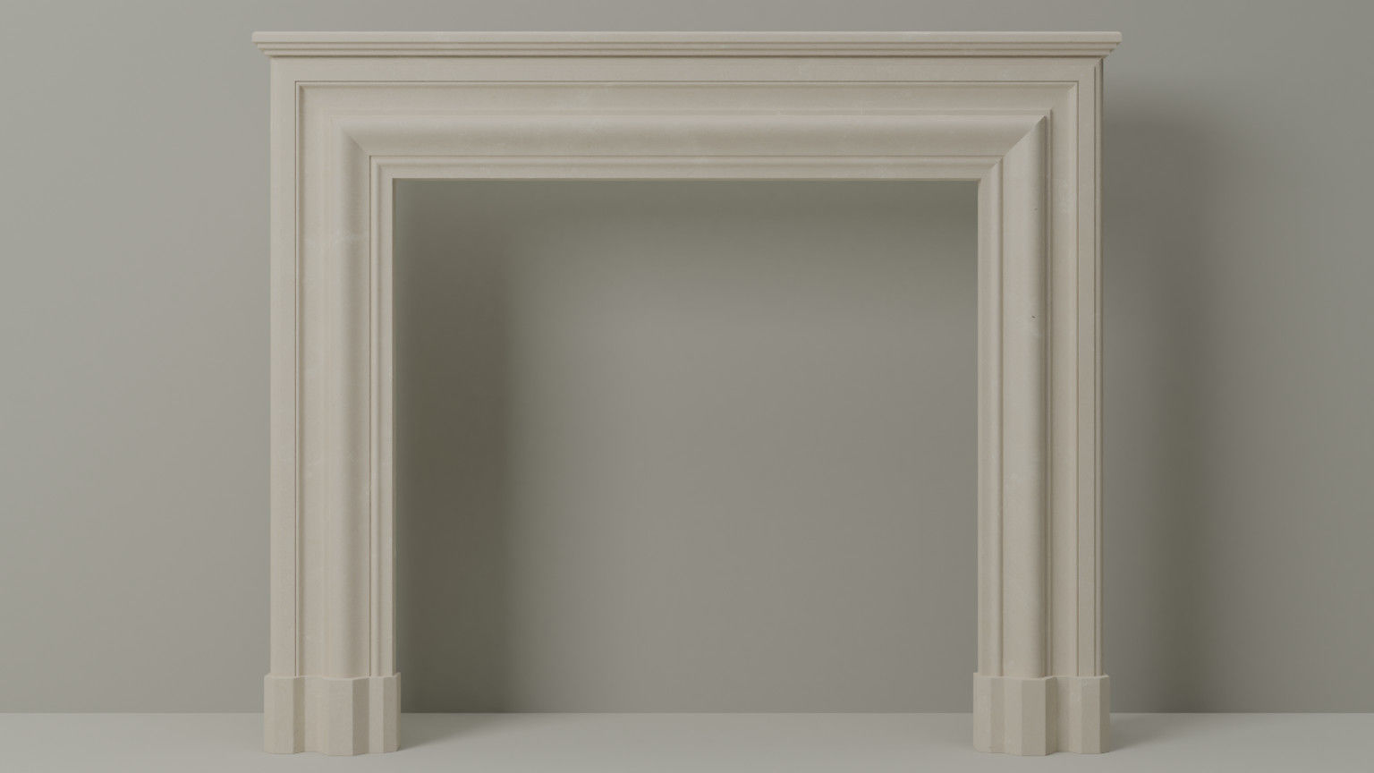 Architectural Fireplace mantel 3D model_6