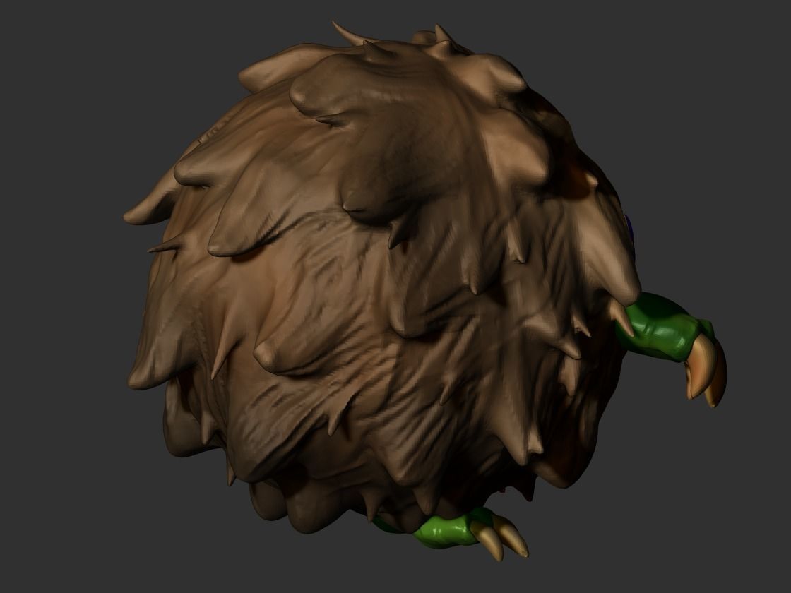 Kuriboh - yu-gi-oh 3D print model_1