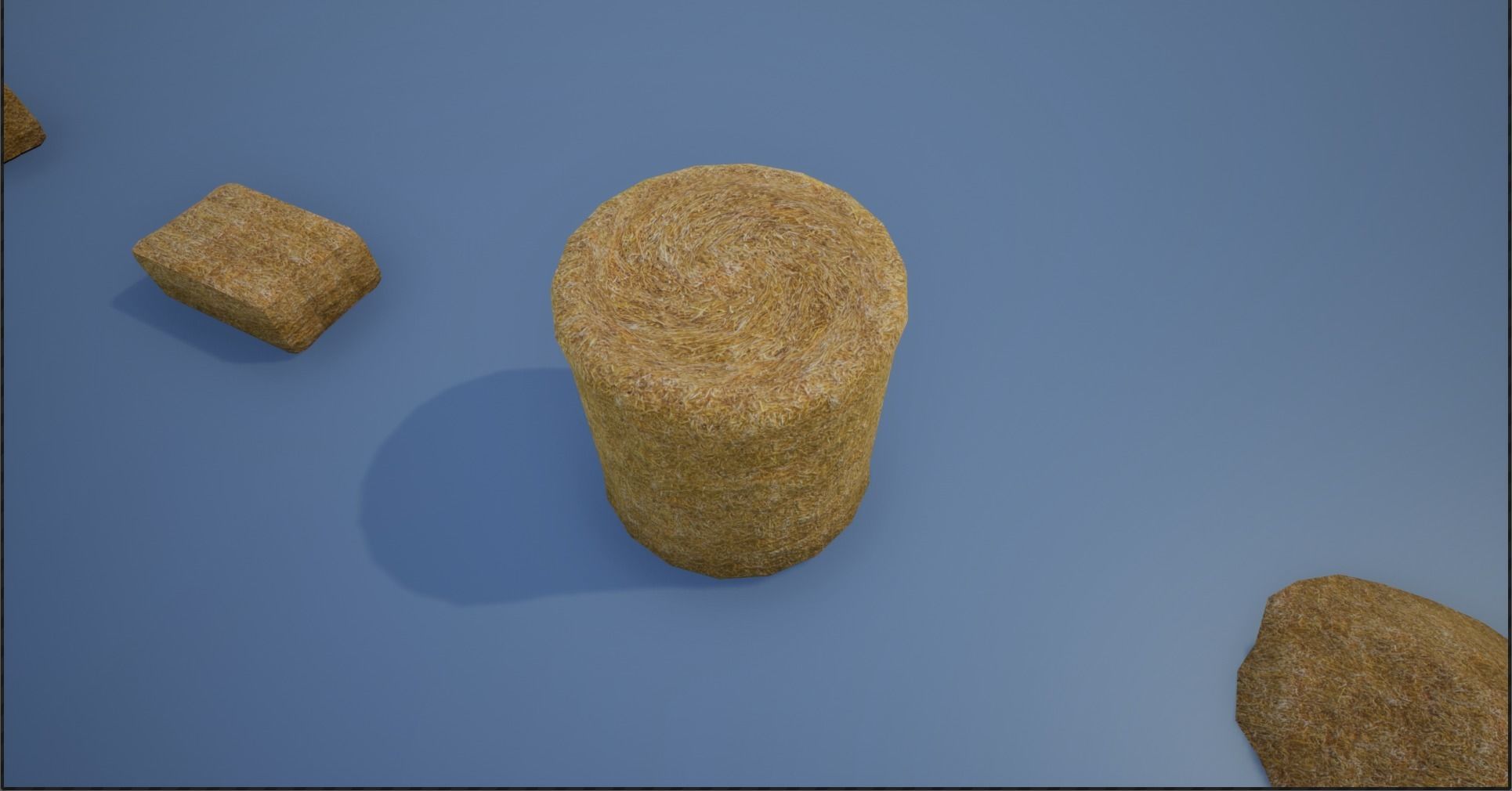 Lowpoly Hay Stacks Low-poly 3D model_15