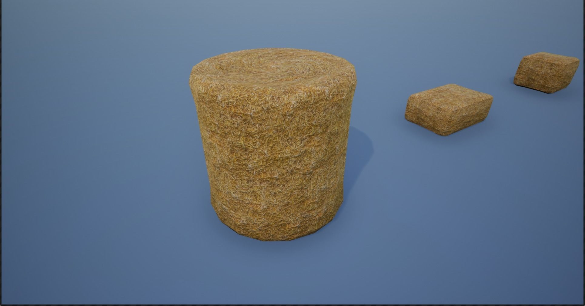 Lowpoly Hay Stacks Low-poly 3D model_16