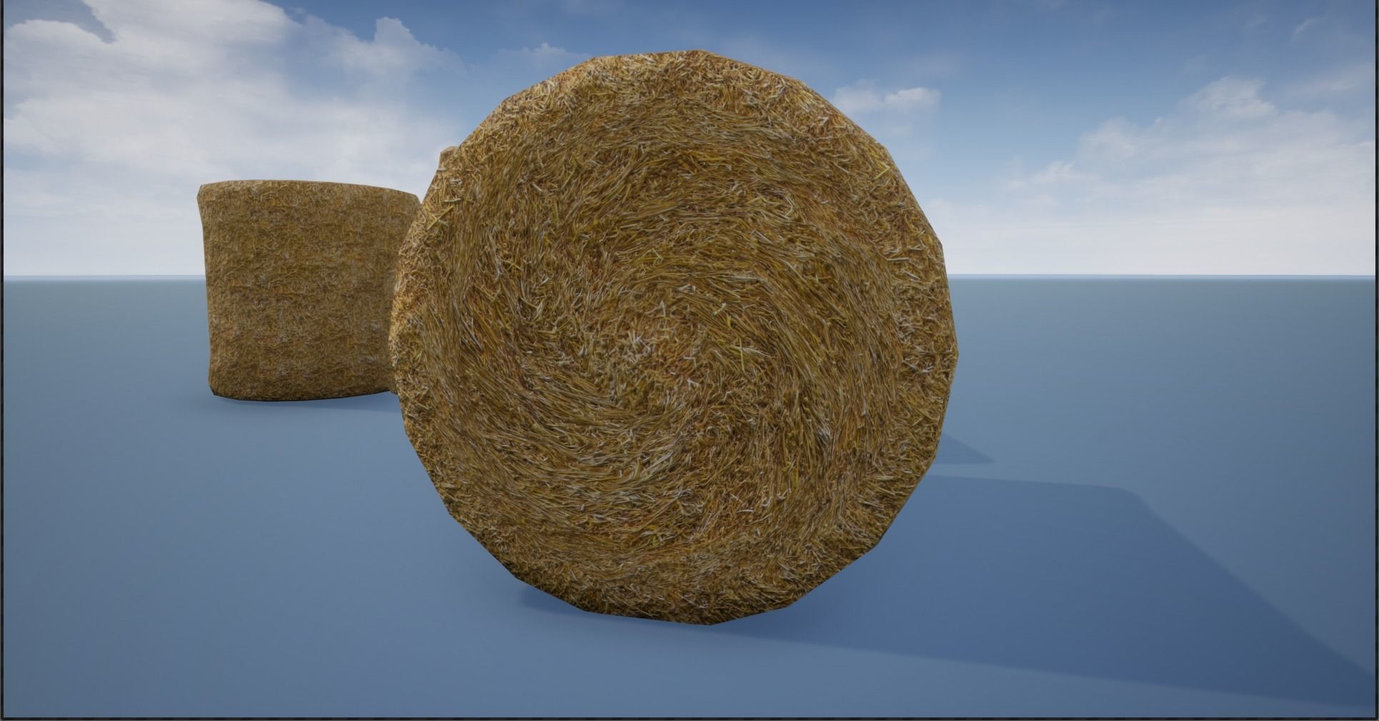 Lowpoly Hay Stacks Low-poly 3D model_7