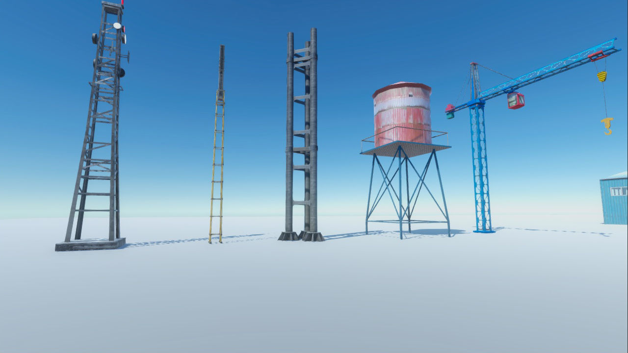 Industrial Props and Warehouse Low-poly 3D model_3