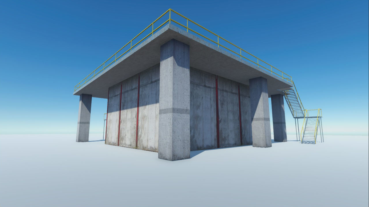 Industrial Props and Warehouse Low-poly 3D model_2