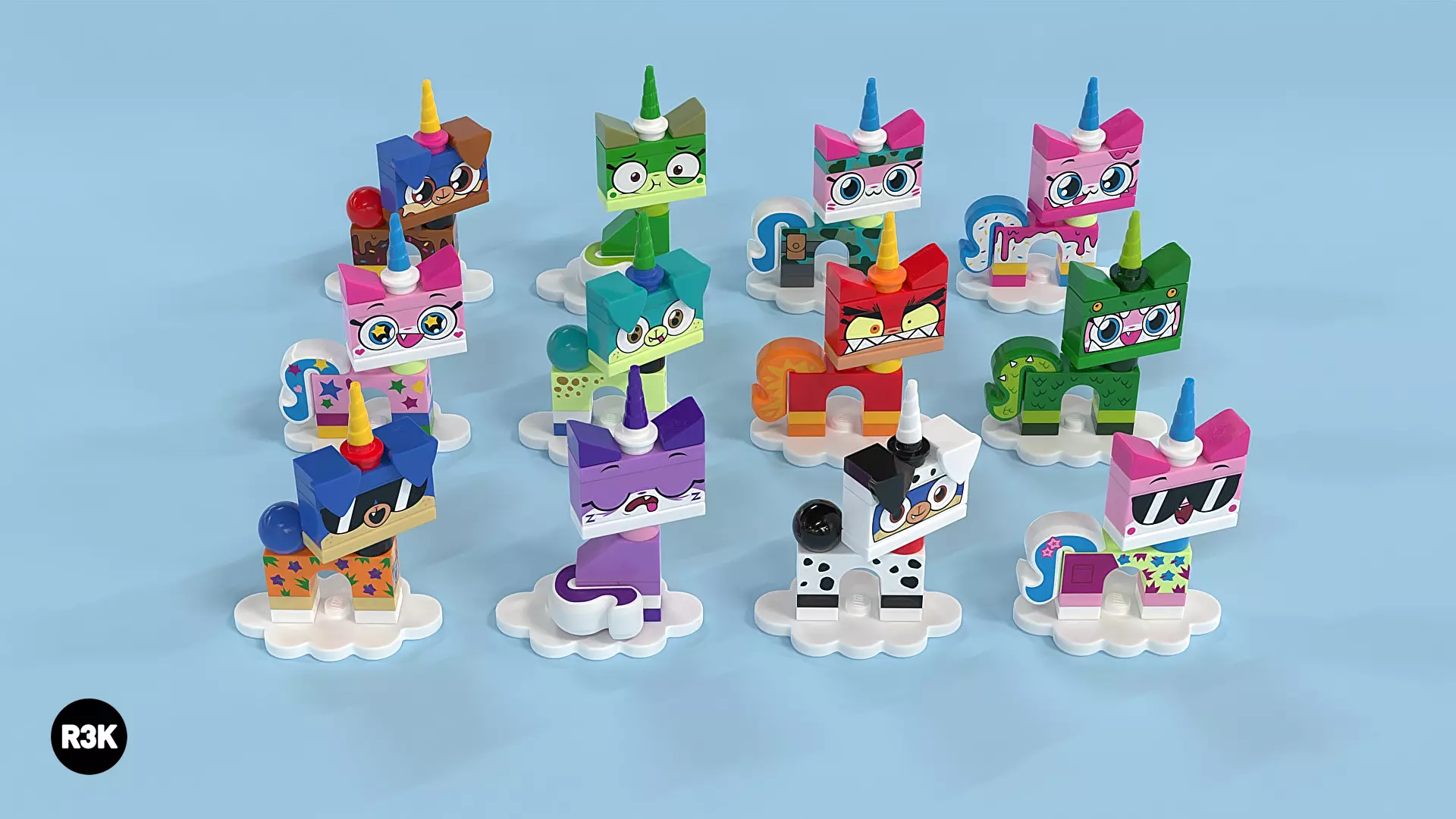 LEGO Unikitty Series 1 - Complete Set 3D model_0