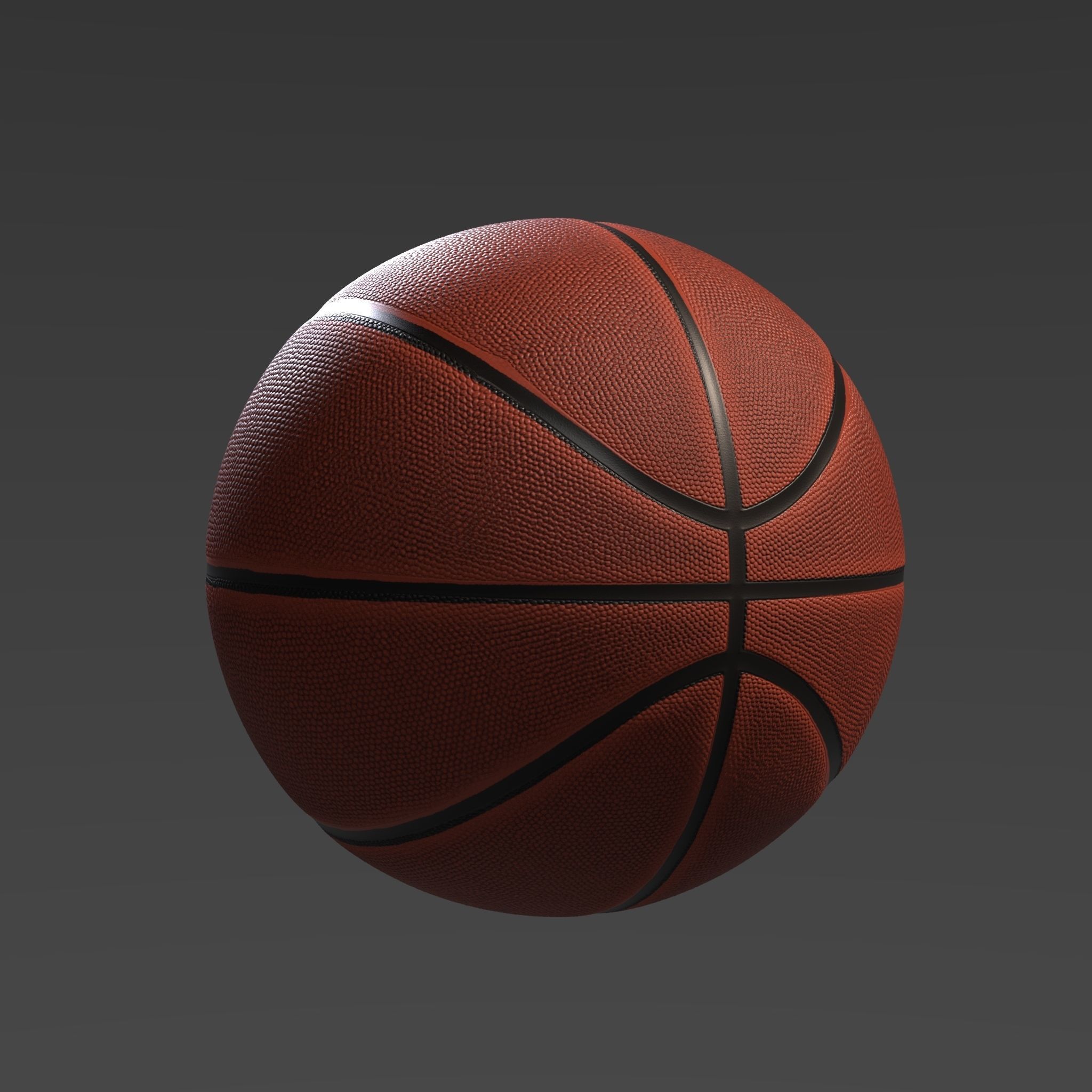 Basketball player Low-poly 3D model_11