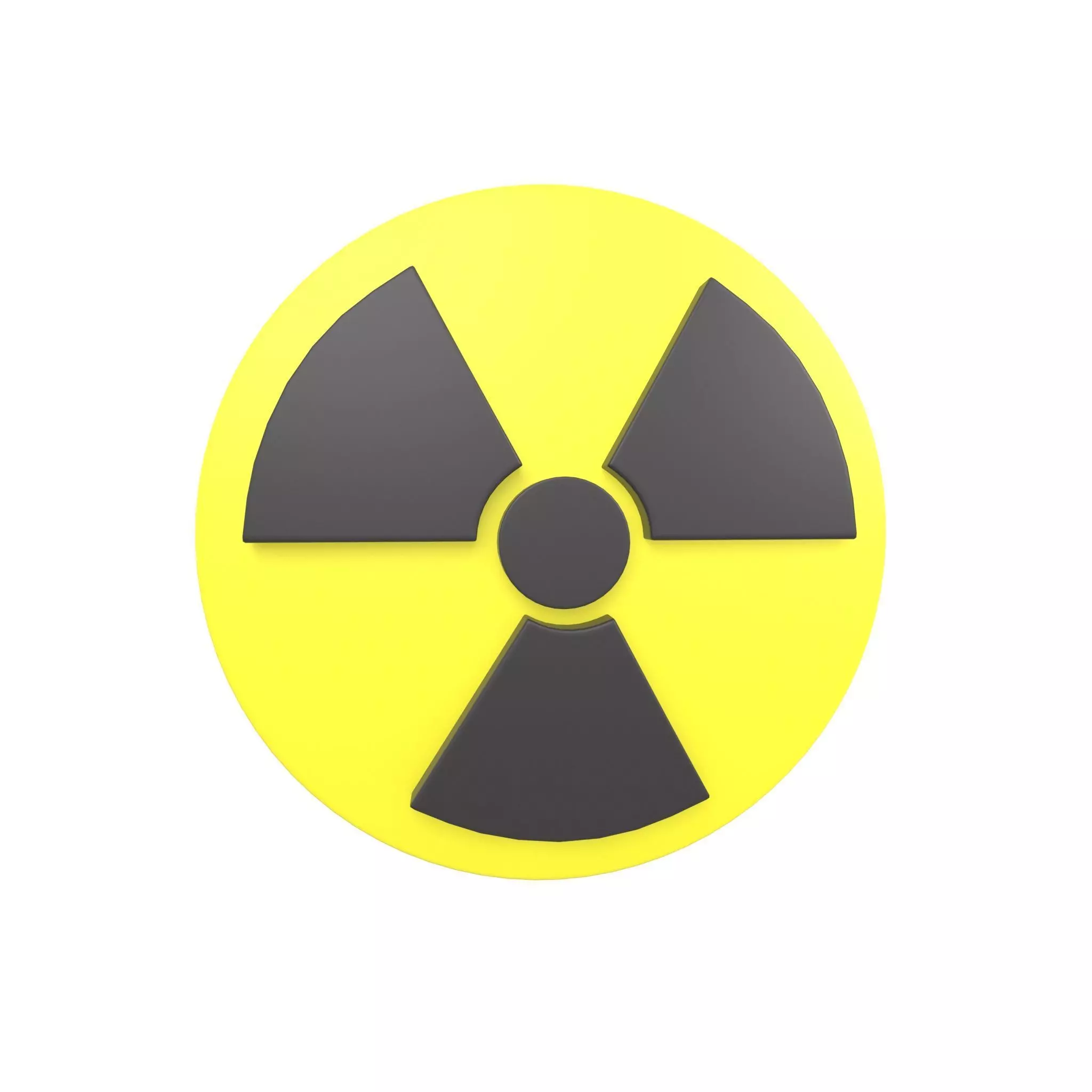 Radiation Symbol v1 001 Low-poly 3D model_0