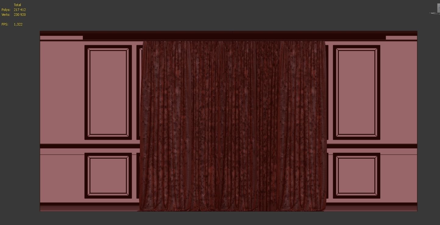 Curtain Set 106 3D model_4