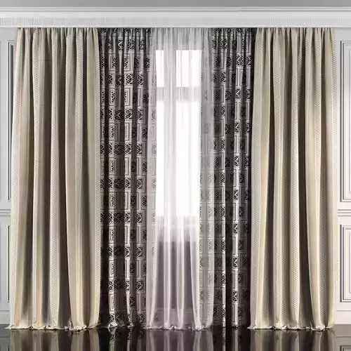 Curtain Set 107 3D model