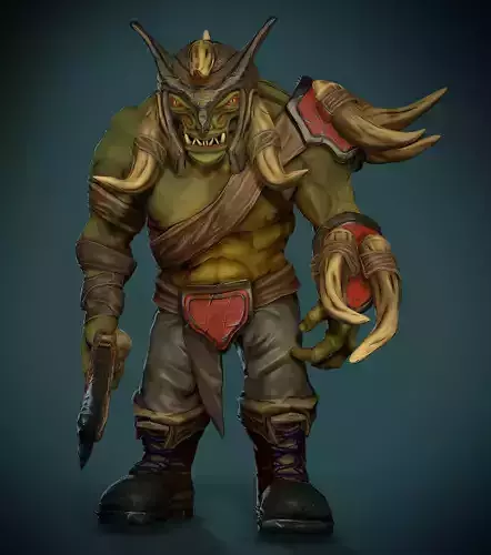 Monster Warrior Low-poly 3D model Monster Warrior Low-poly 3D model