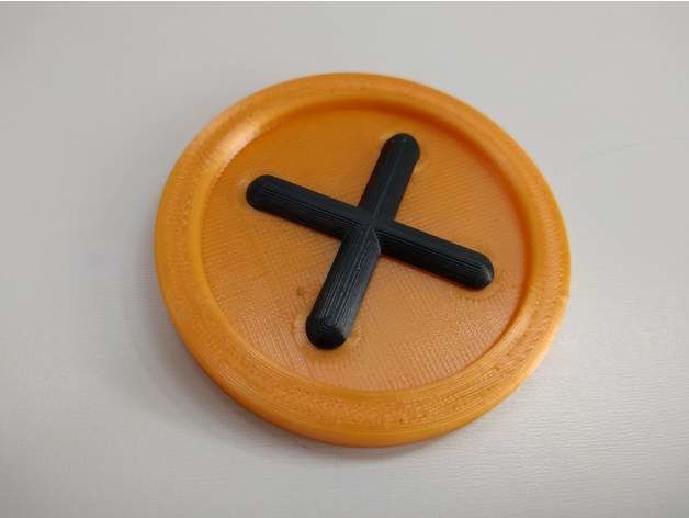 Bing Button 3D print model_2