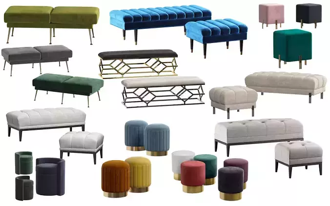 DECORATION  POOF SET 10 in 1