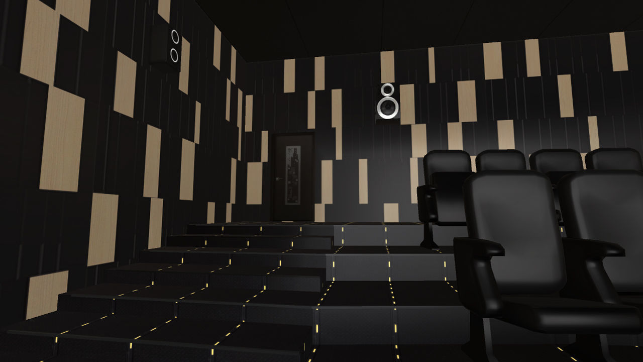 Modern Cinema Hall 06 Low-poly 3D model_4