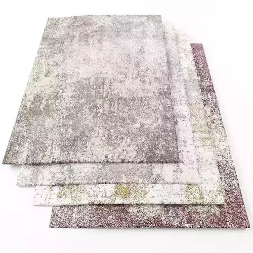 Rugs-902 grunge rug Low-poly 3D model