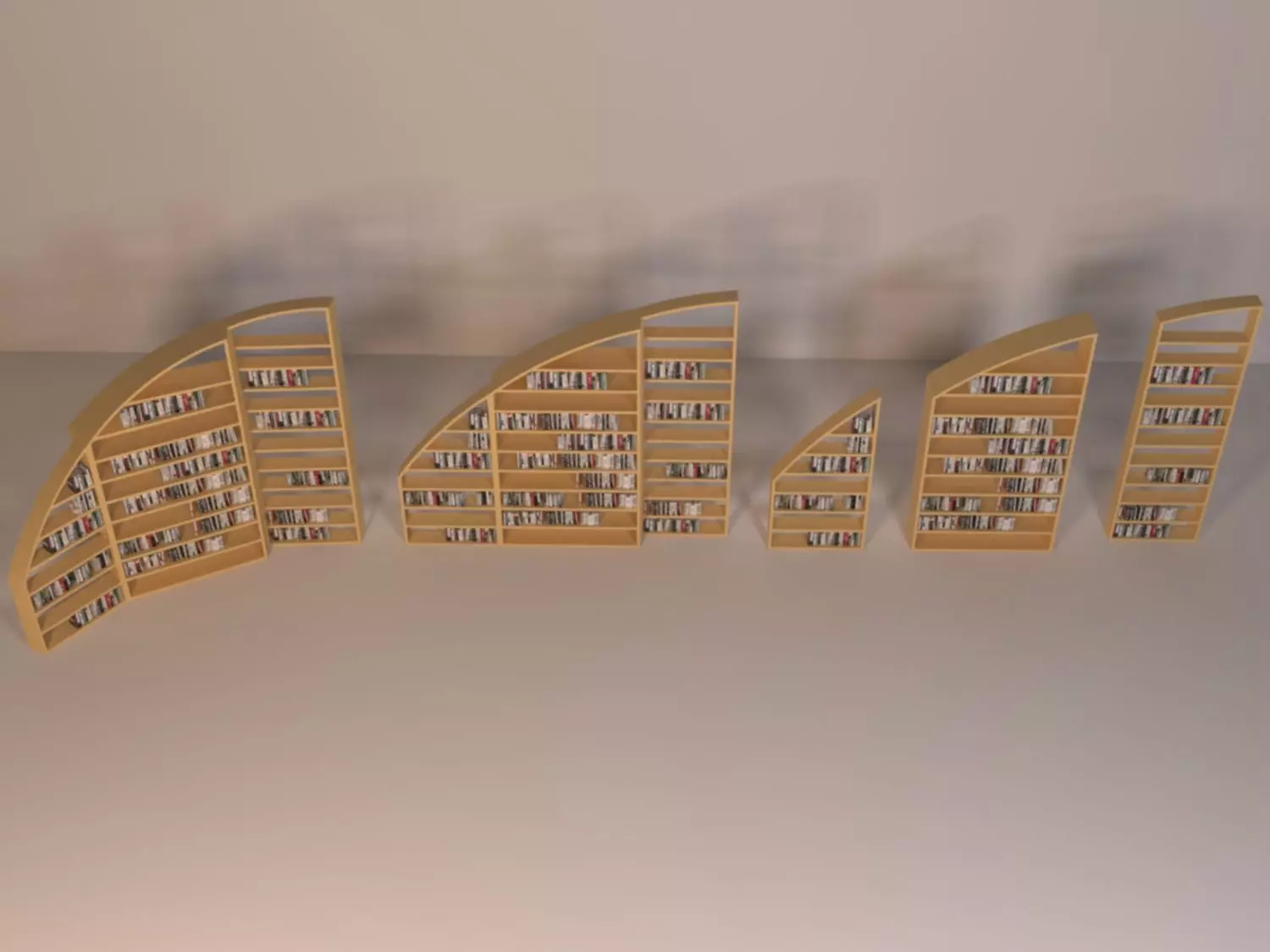 book shelfs  3D model_0