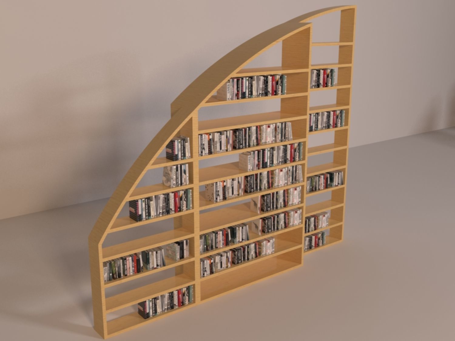 book shelfs  3D model_2