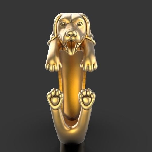 dog ring Silver Gold  Print Silver Gold  Print 3D print model_2
