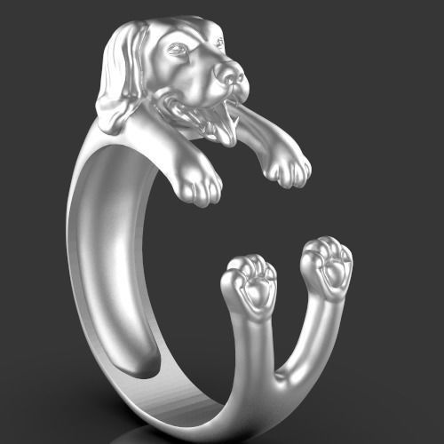 dog ring Silver Gold  Print Silver Gold  Print 3D print model_11