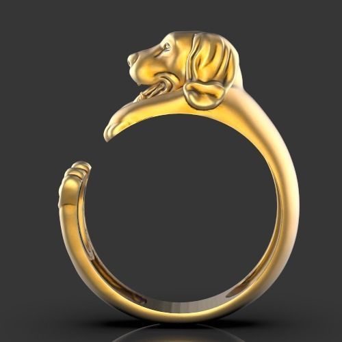 dog ring Silver Gold  Print Silver Gold  Print 3D print model_3